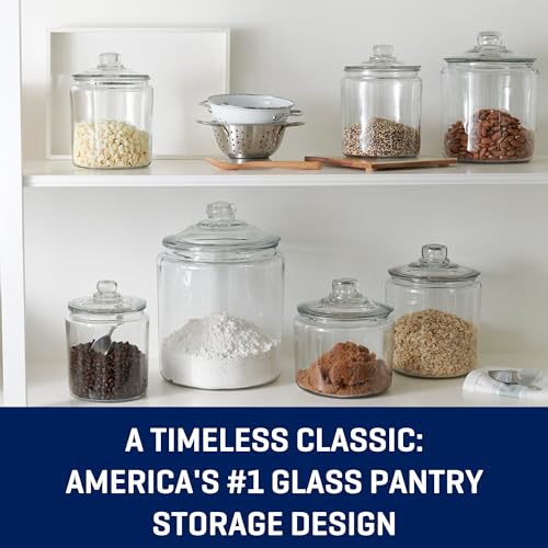 Glass Jar with Lid, Set of 2 K39208