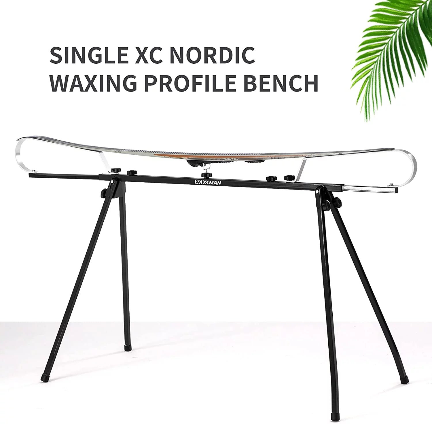 Cross Country Nordic Ski Waxing Bench Table with Foldable Legs, Adjustable Length V23818