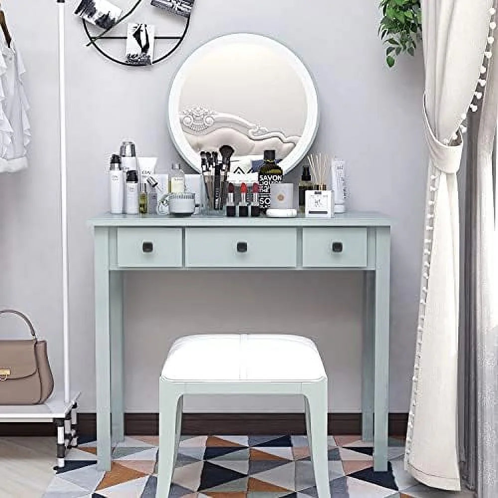 Small Writing Desk with Drawers for Home Office Study U832