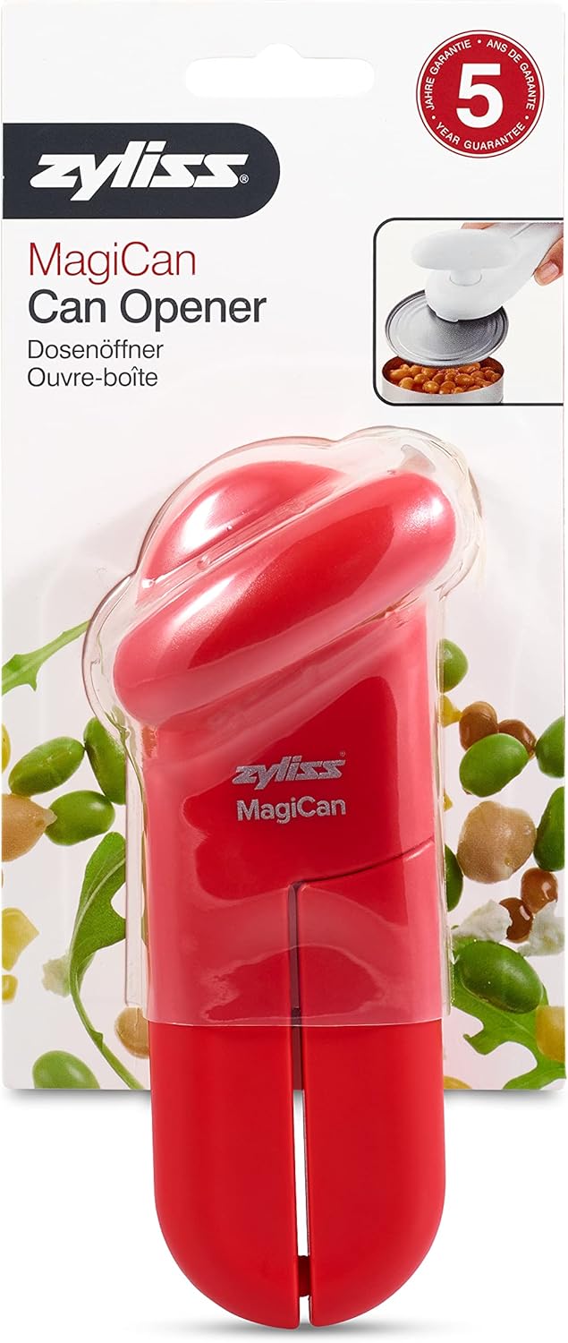 Manual Can Opener with Lid Release - Heavy Duty Kitchen Gadget - Compact Hand Held Design X816828