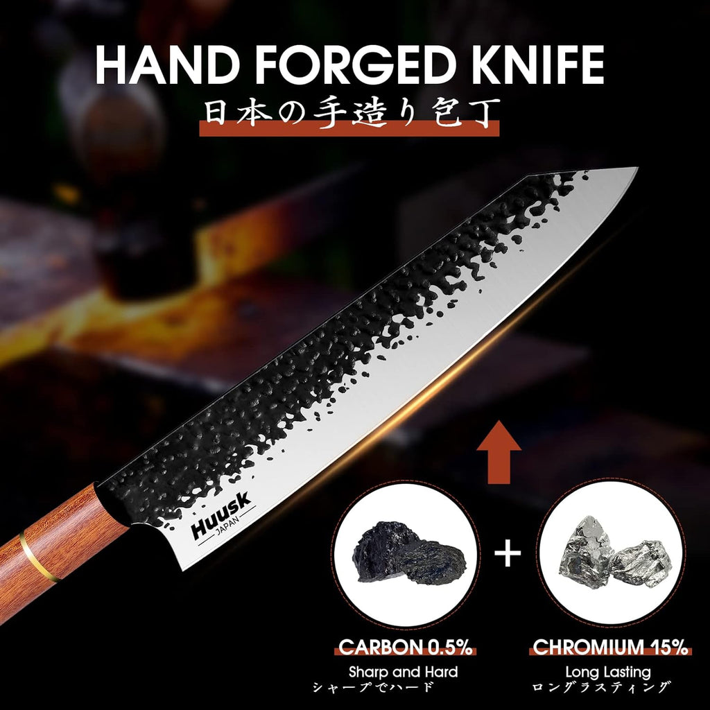 Kiritsuke Chef Knife 9 Inch Japanese Kitchen Knife with Rosewood Handle K3396