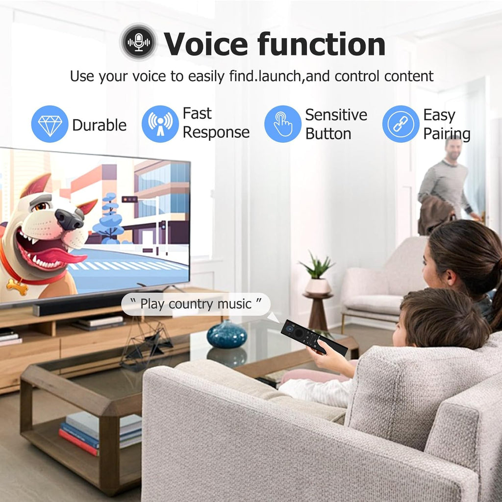 Voice Remote Replacement for Samsung Crystal UHD QLED 4K 8K Smart TV K151