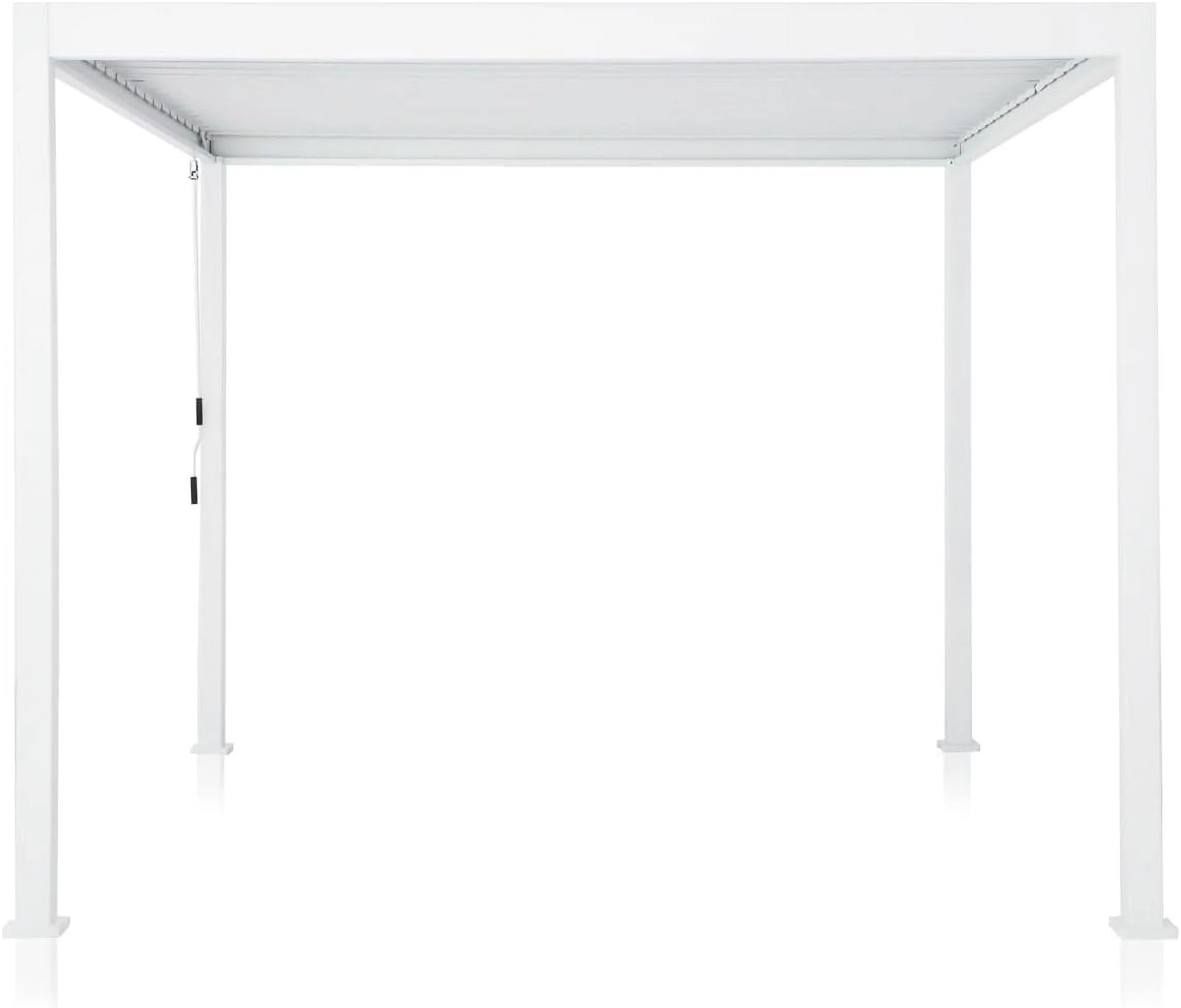 Louvered Pergola 10' x 10' Outdoor Aluminum Gazebo with Adjustable Roof E825130