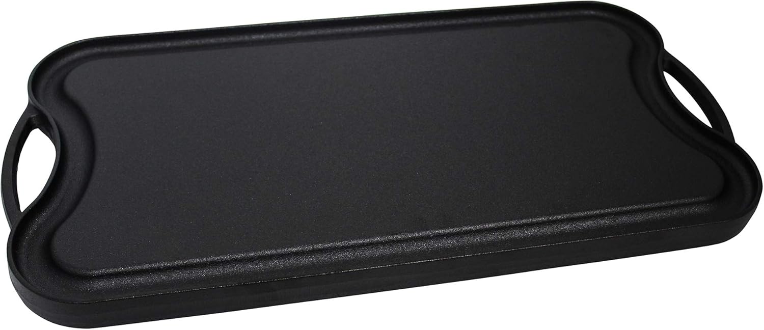 Cast Iron Reversible Grill Griddle with Handles, 20 Inch J386