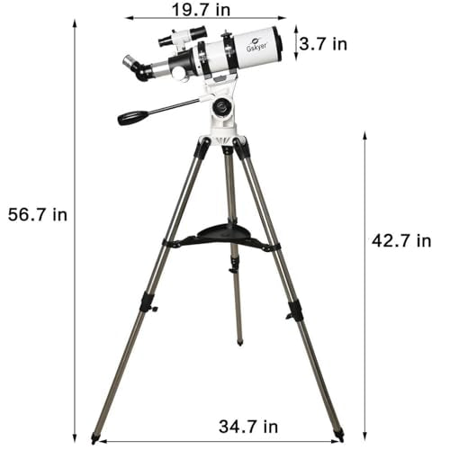 80mm AZ Refractor Telescope for Adults and Kids Astronomy K103