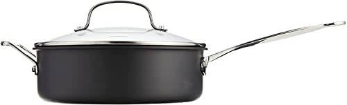 Nonstick Hard-Anodized 3.5-Quart Saute Pan with Lid A18523