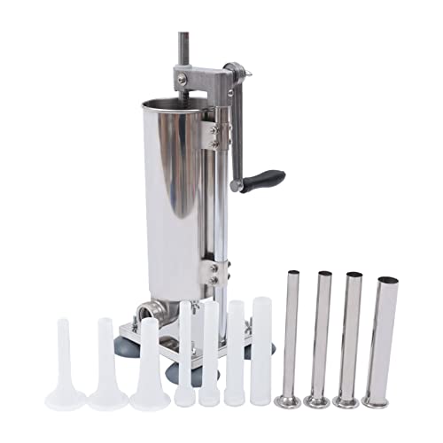 Vertical Stainless Steel Sausage Stuffer, 6Lbs Suction Cup Type Z362