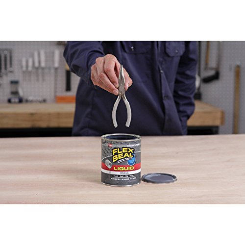 Liquid Rubber Coating Sealant, 32 oz, Clear, Waterproof, Flexible V7532