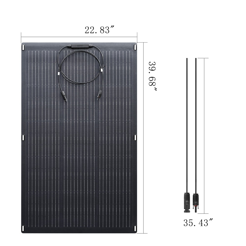 Portable Solar Generator Kit, 100W Flexible Solar Panel with 1500W Power Station Q6502