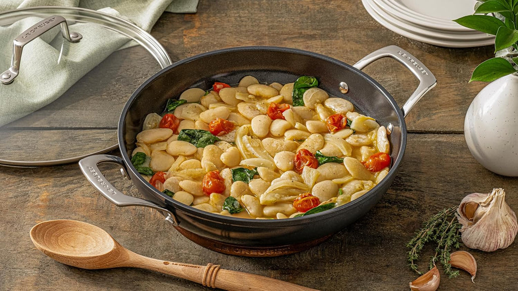 Non-stick Ceramic Shallow Braiser with Glass Lid, 3.5 qt. P333