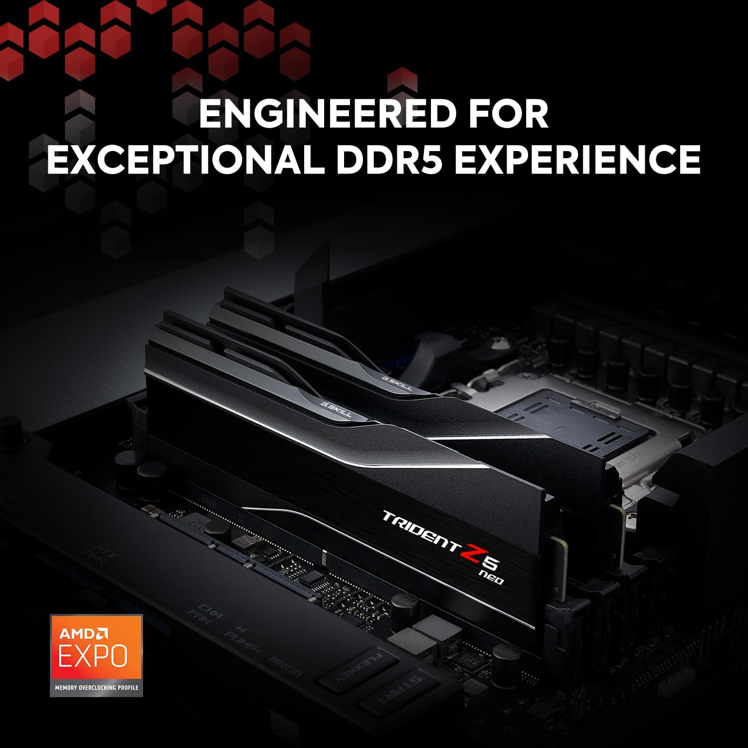 DDR5 RAM 64GB (2x32GB) 6000MT/s CL30 Desktop Memory UDIMM Matte Black Y938