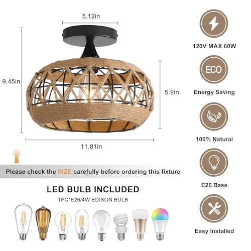 Capiz Shell Flush Mount Chandelier with Gold Crystal Accents S371506