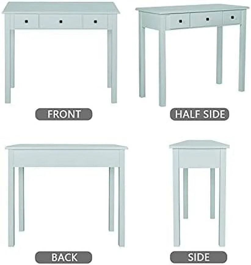 Small Writing Desk with Drawers for Home Office Study U832