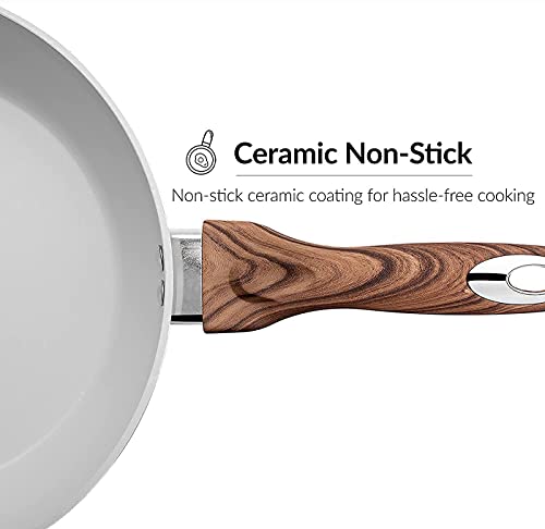 11" Deep Frypan 5 Qt Wok with Non-Stick Ceramic Coating X971