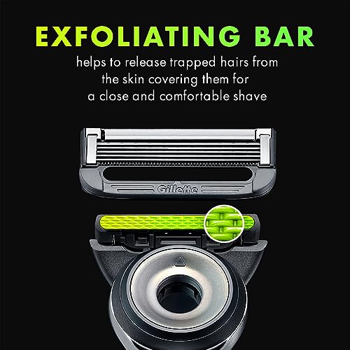 Men's Razor Blade Refills with Exfoliating Bar, 4 Cartridges Y29649