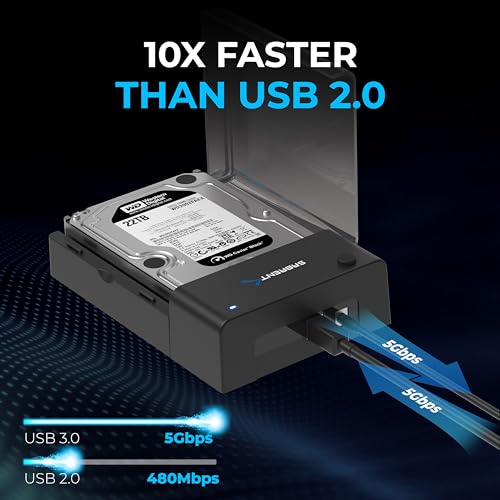 USB Type C Dual Docking Station for PCIe NVMe M.2 SSDs with Offline Cloning J274