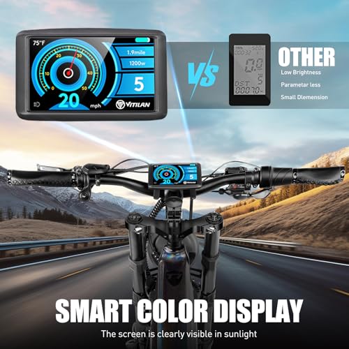 Electric Bike for Adults Fat Tire 52V 20AH Removable Battery 26 Inch Full Suspension S9895
