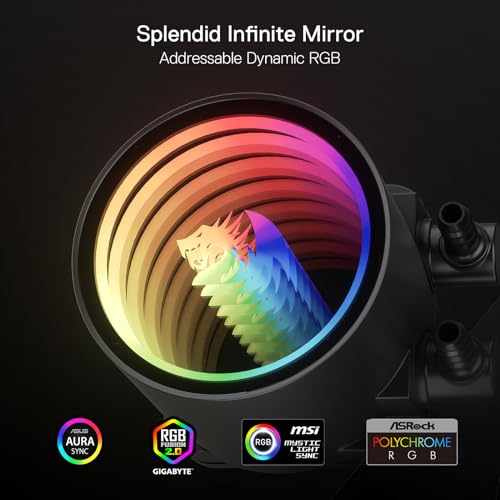 Liquid Cooling System CPU Water Cooler with 120mm PWM RGB Fans V171