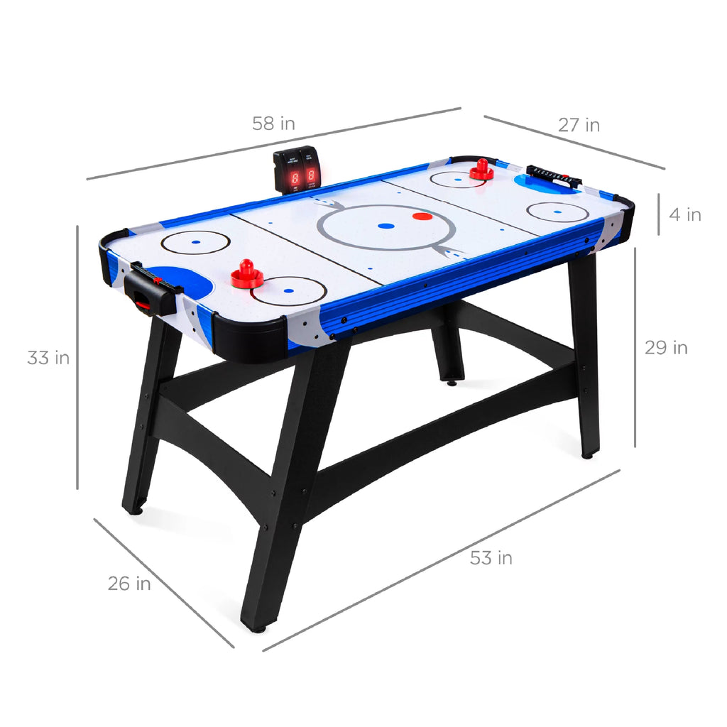 58in Air Hockey Table with 2 Pucks, 2 Pushers, LED Score Board H570423