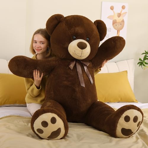 Giant Teddy Bear 6ft Stuffed Animal with Red Heart Q576