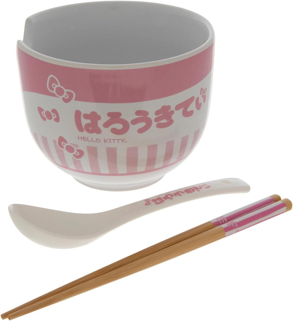 Ceramic Ramen Bowl Set with Chopsticks and Spoon X197