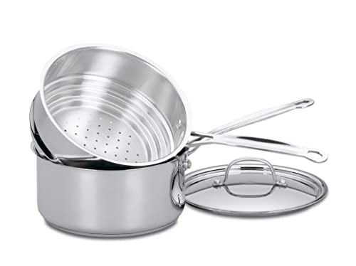 3-Piece 3-Quart Steamer Set with Pan W973662