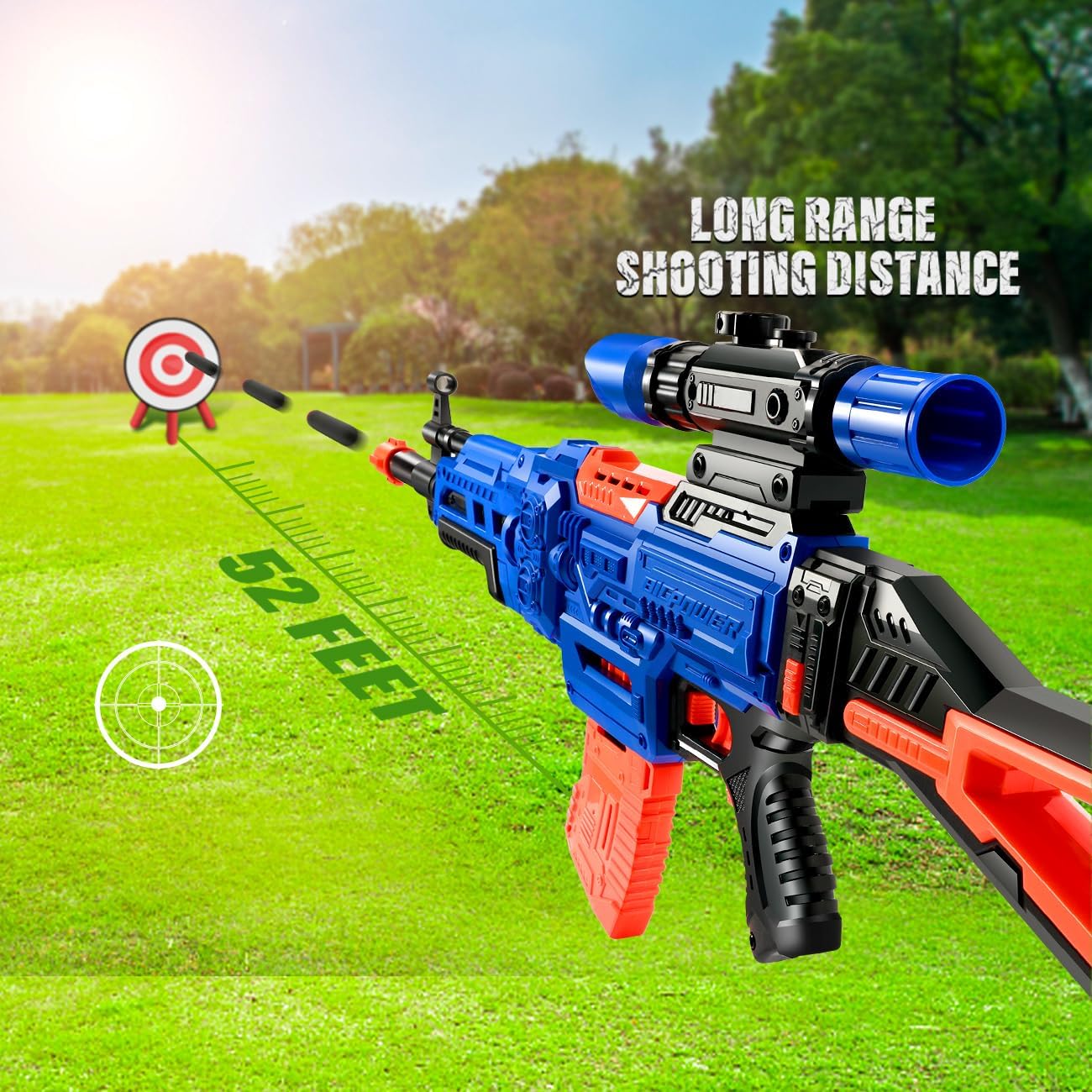 Electric Kids Toy Sniper Rifle with Scope and Tactical Vest Kit F320777