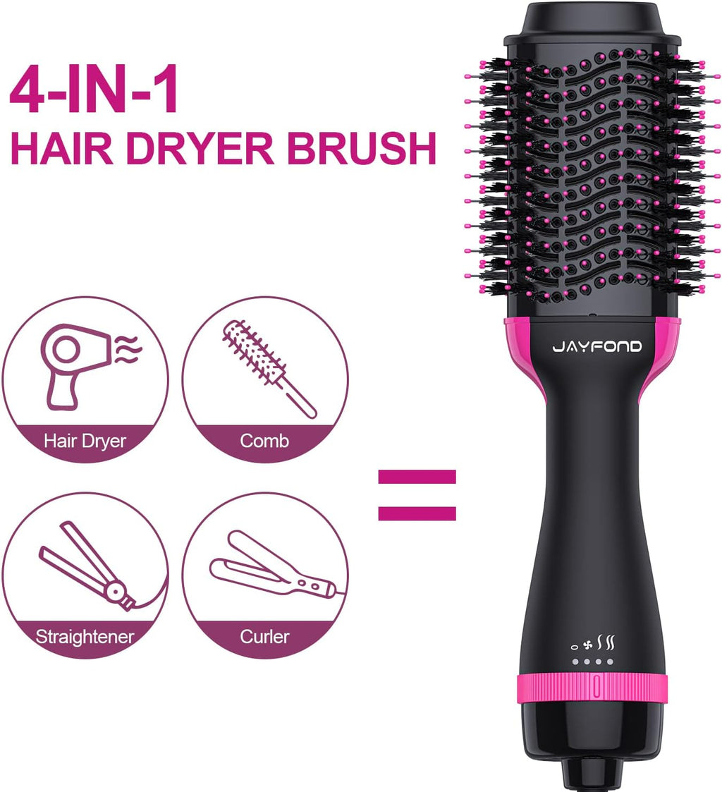 Hot Negative Ion Blow Dryer Brush, 4 in 1 Styler Volumizer O956142