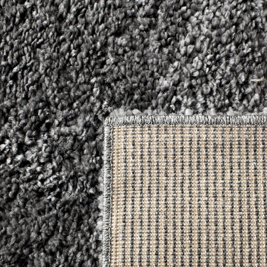 Plush Shag Area Rug, Grey, 4' x 4' Square I620