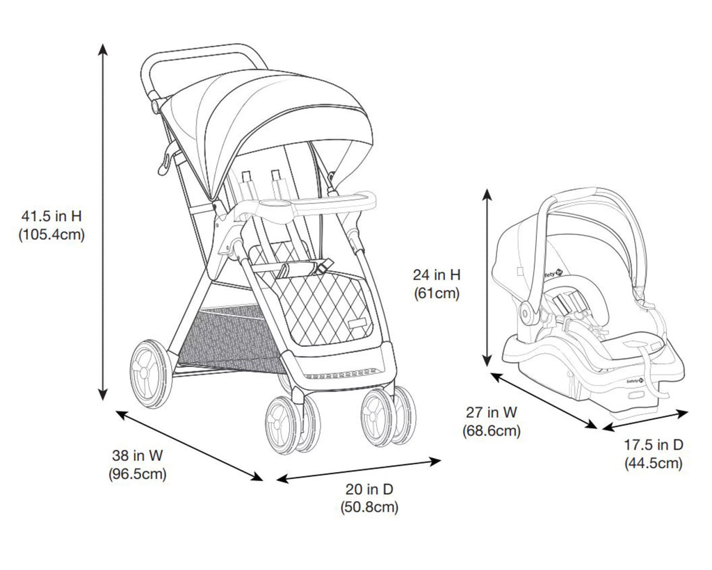 Travel System Stroller & Infant Car Seat - Navy Camo U2058