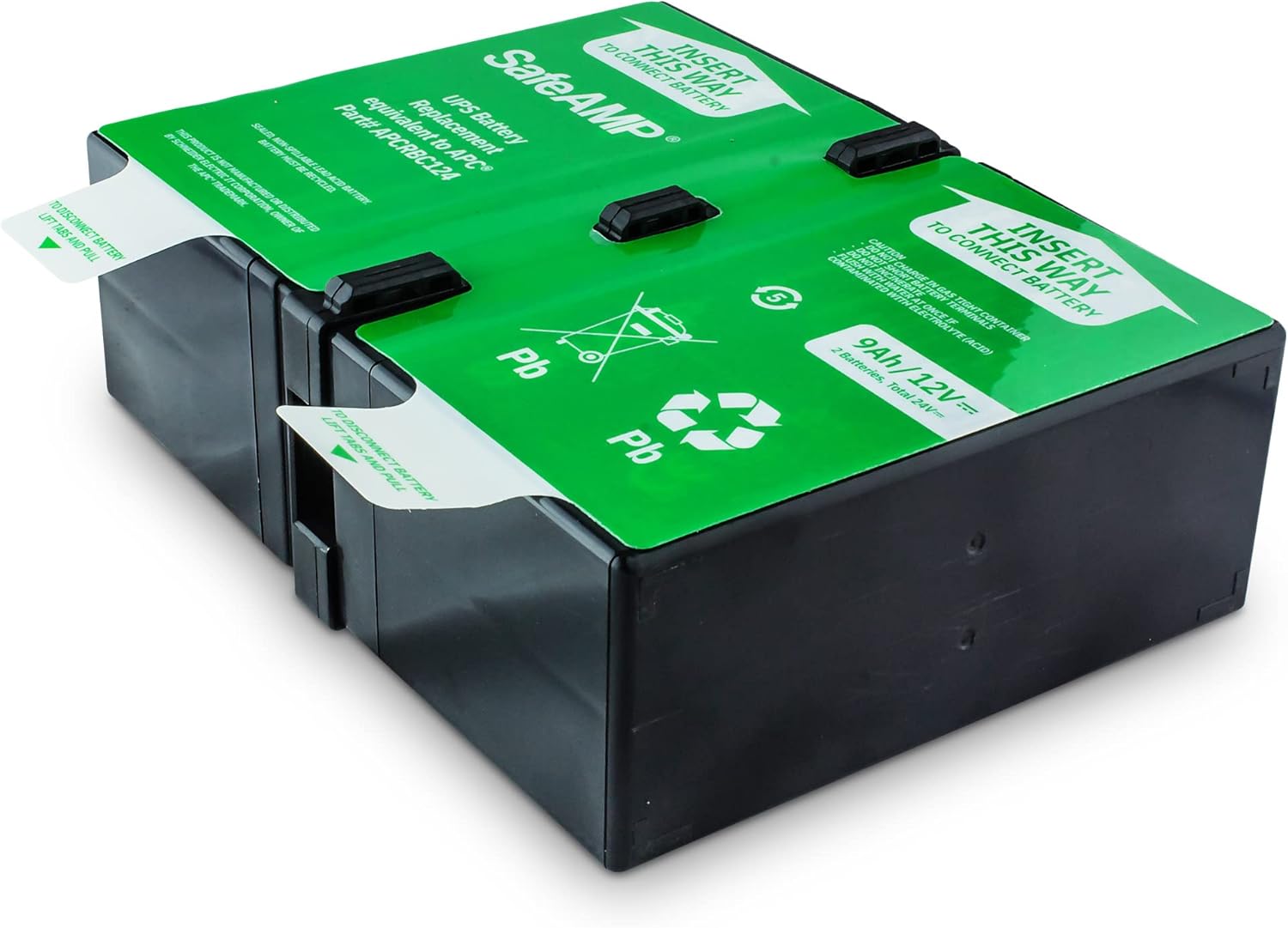 UPS 9Ah, 24VDC VRLA Battery Replacement APCRBC124 Compatible with APC UPS Models BR1000G, BX1350M, BN1350G, BX1000G, BX1300G.…
