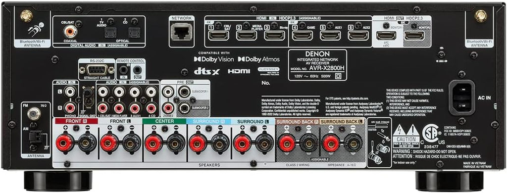 7.2 Channel 8K Home Theater Receiver with Bluetooth and Wi-Fi T870346