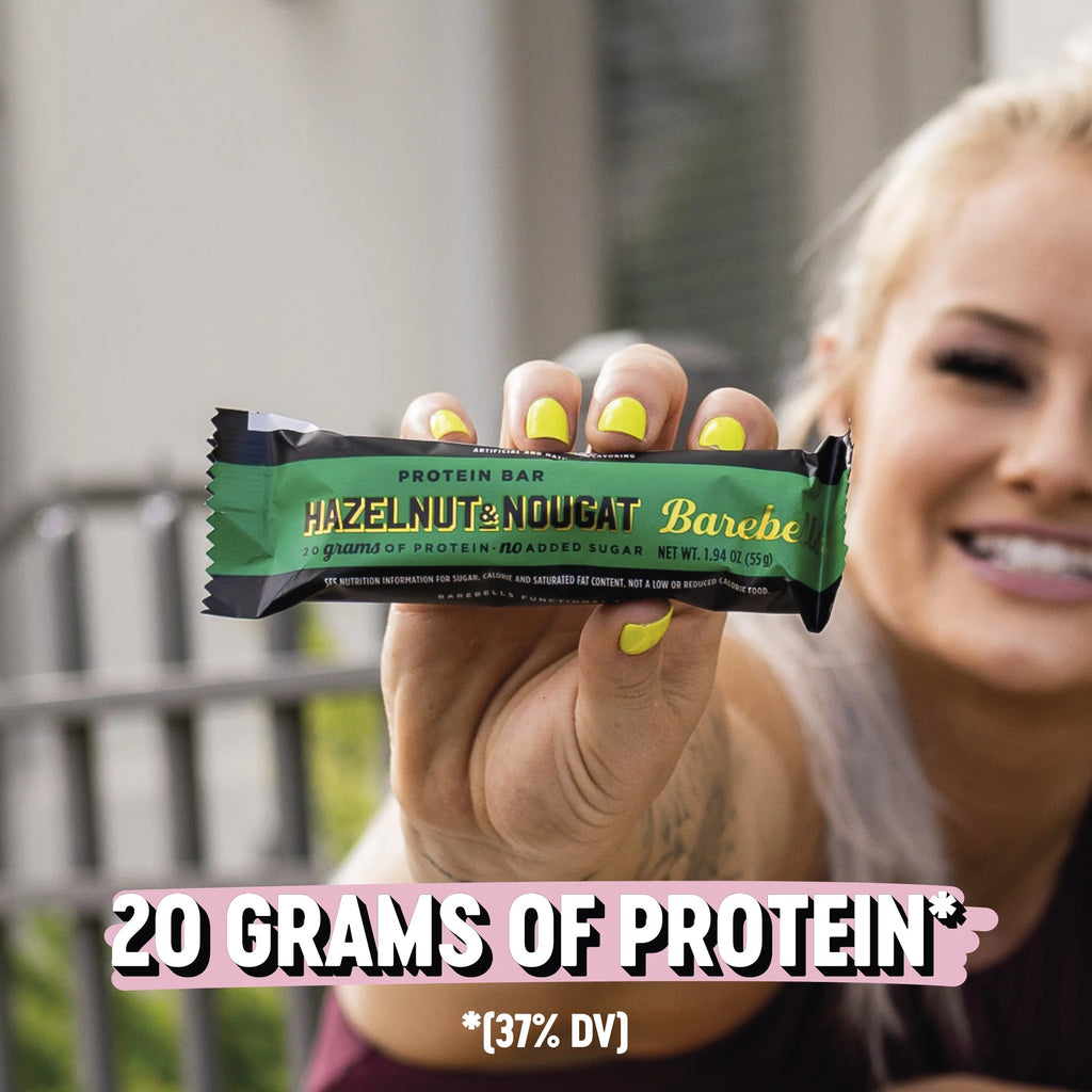 Protein Bars Hazelnut & Nougat, 12 Count, 20g Protein H989