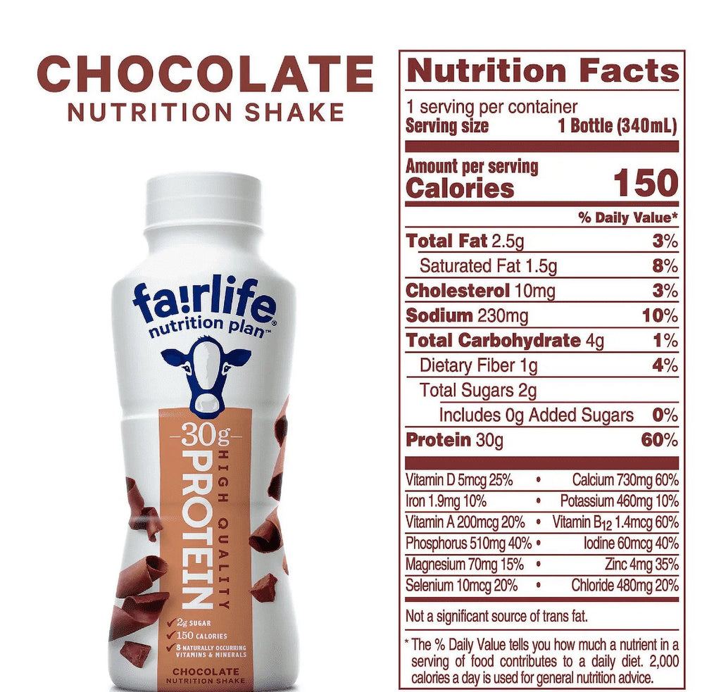 Chocolate Protein Shake, 30g, 11.5 fl oz, 12 Pack N311