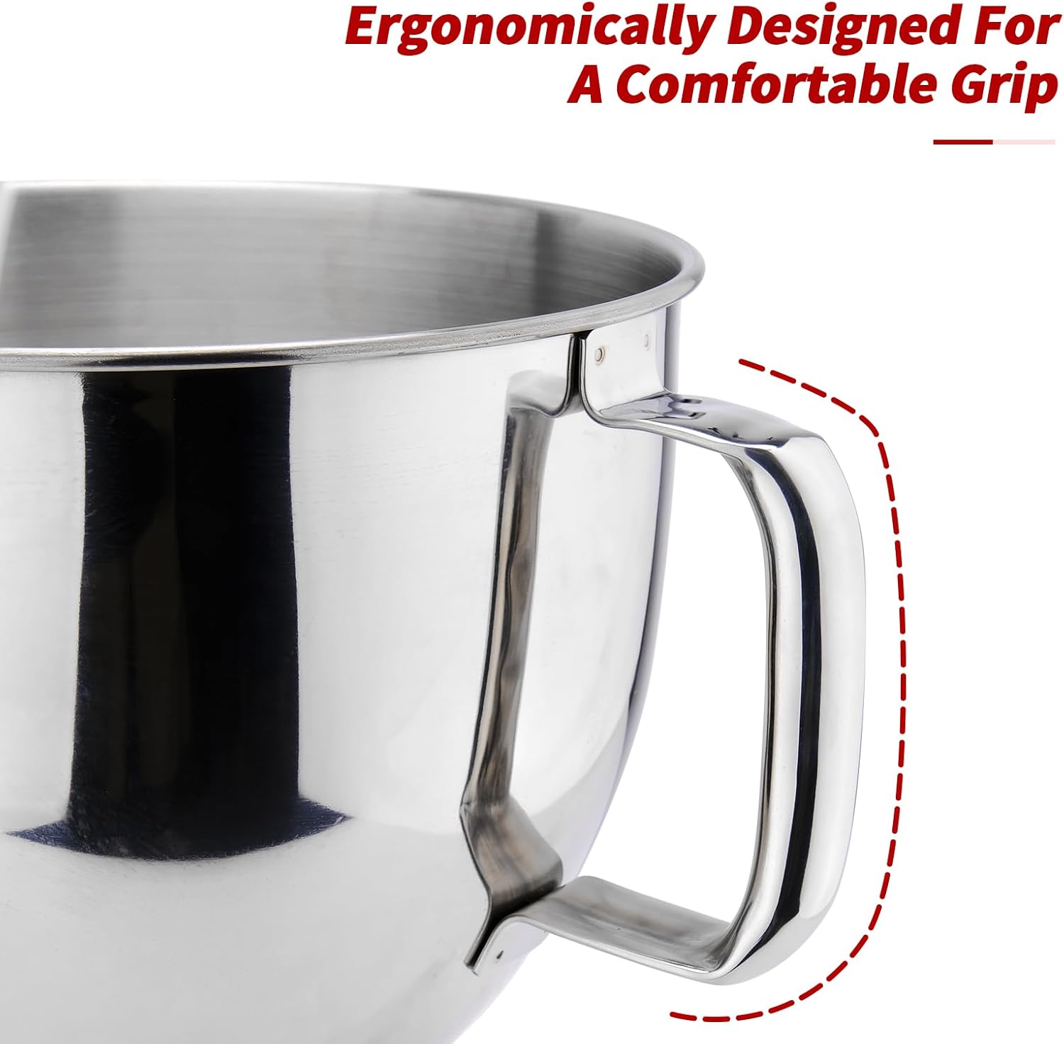 Stainless Steel Mixer Bowl 5QT for Tilt-Head Stand Mixers D678991