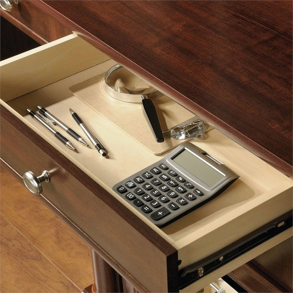 Contemporary Wood Computer Desk with Hutch S454