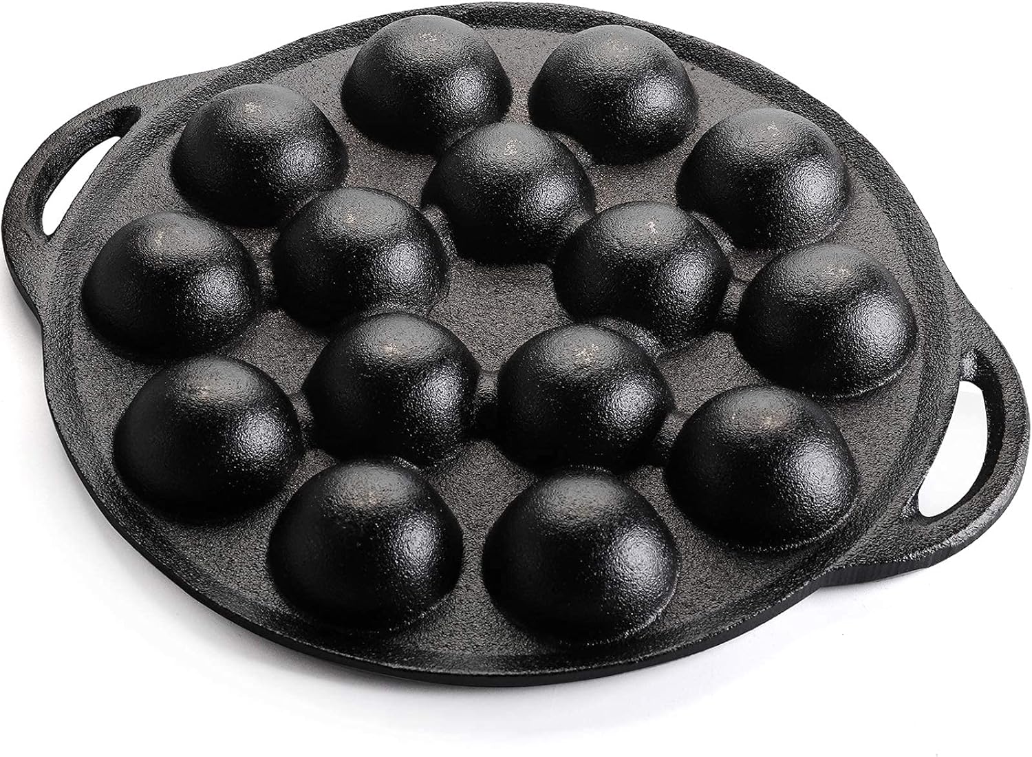 Non-Stick Cast Iron Aebleskiver Pancake Ball Pan K177