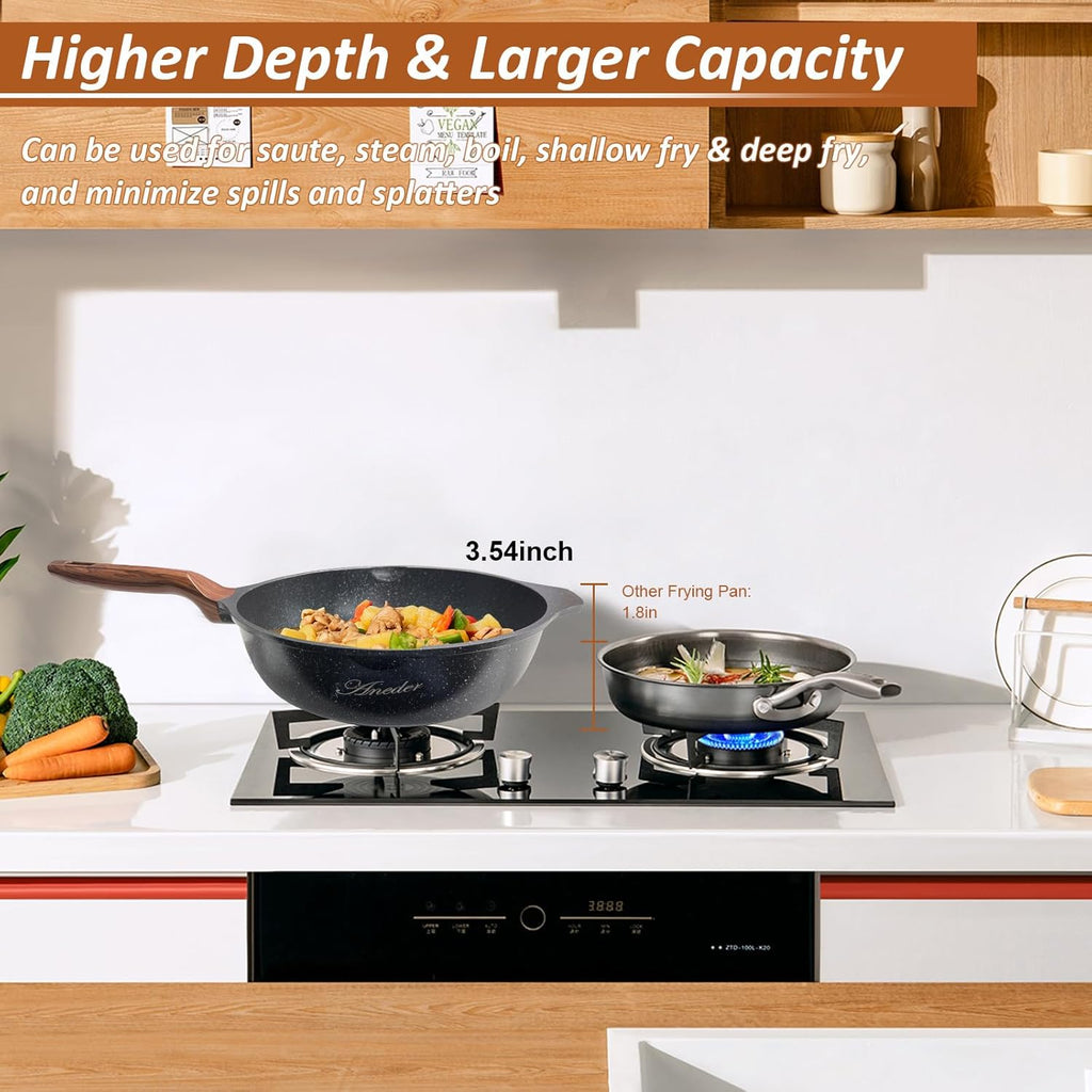 Cast Iron Stir Fry Pan 12.5 Inch W76185