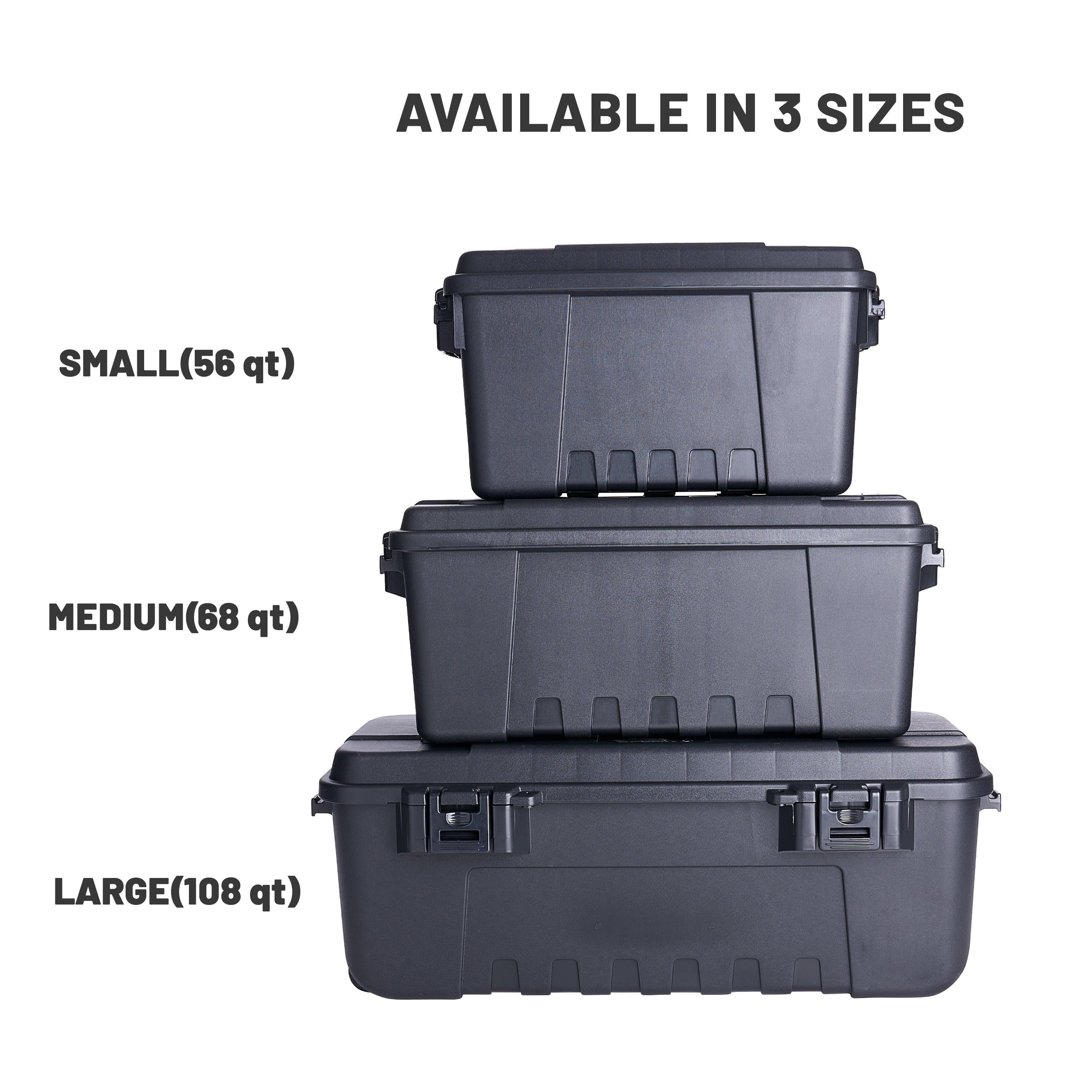 Lockable 27-Gallon Storage Box, OD Green D5201