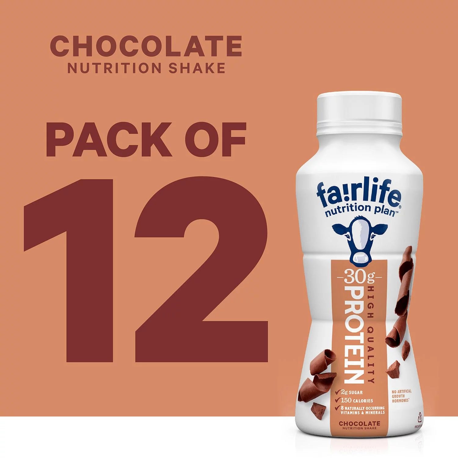 Chocolate Protein Shake, 11.5 fl oz, 12 Pack P7877