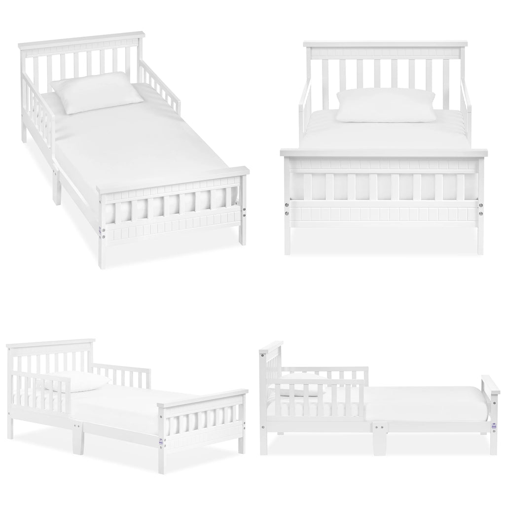 Toddler Bed made with Sustainable Pinewood, White H126