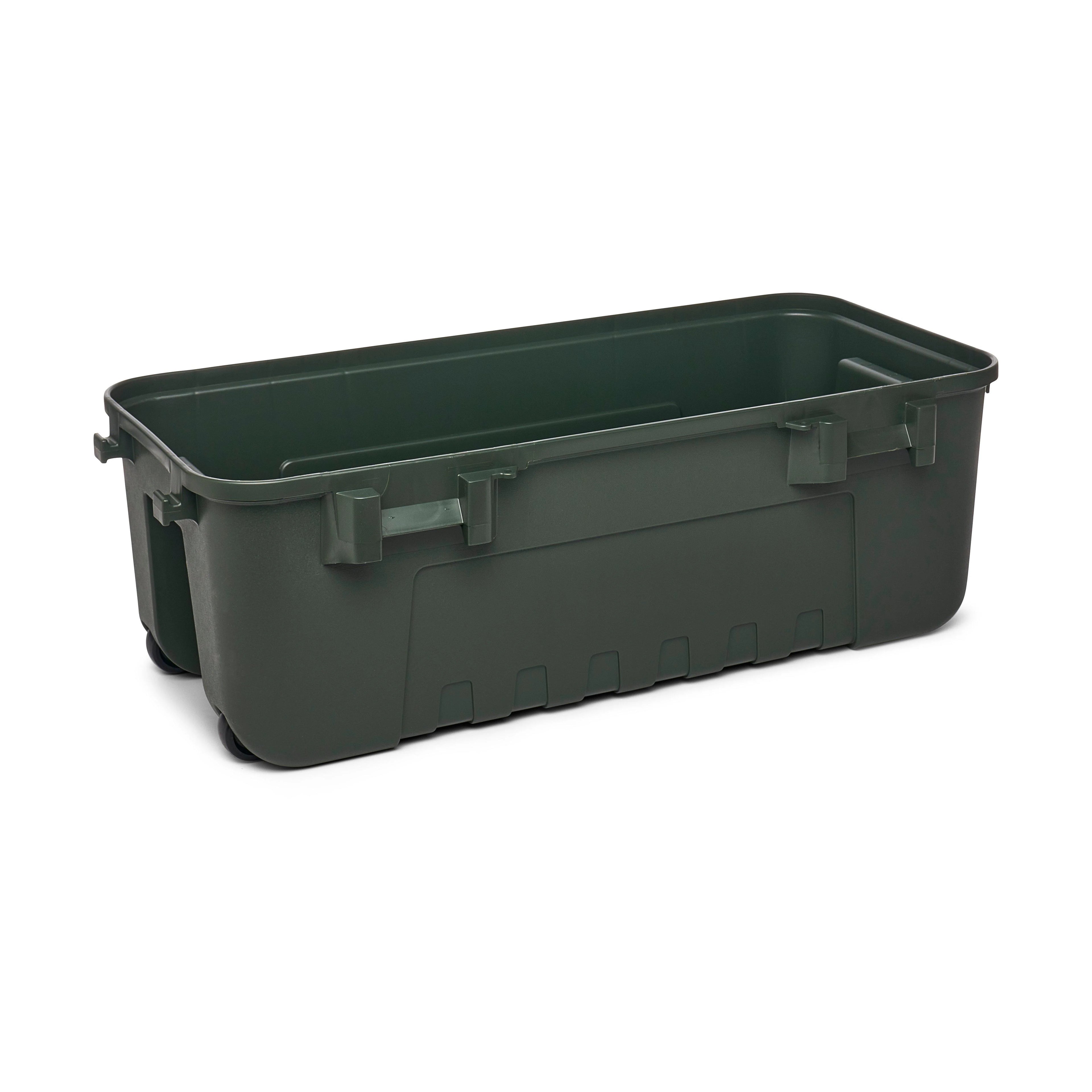 Lockable 27-Gallon Storage Box, OD Green D5201