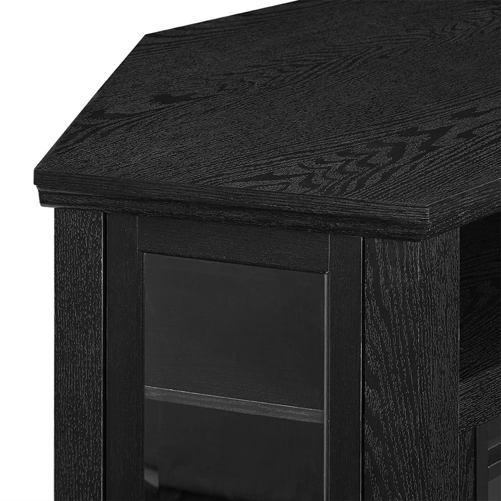 Black Corner Fireplace TV Stand for TVs Up to 50" G195006