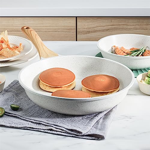 Nonstick Frying Pan Skillet with Granite Coating A6689