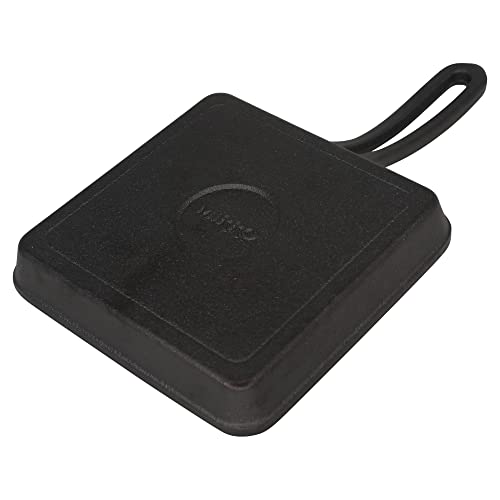 4.5" Cast Iron Mini Skillet with Drip-Spouts, Pre-seasoned Oven Safe Cookware F107