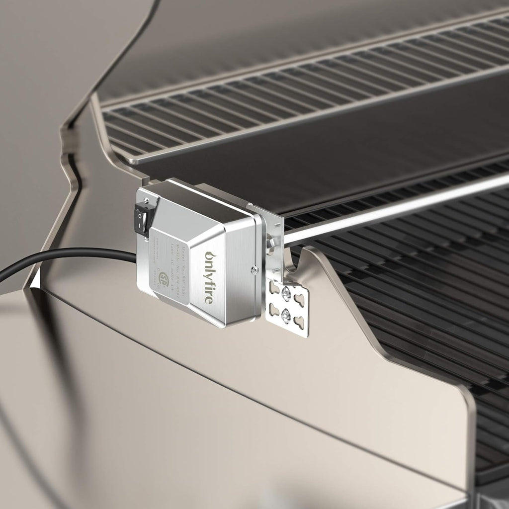 Universal BBQ Grill Rotisserie Kit with Electric Motor C852