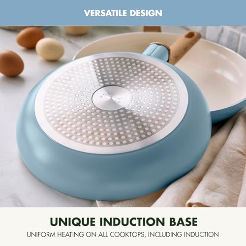 10 Piece Cookware Pots and Pans Set, Ceramic Nonstick, Induction O344285