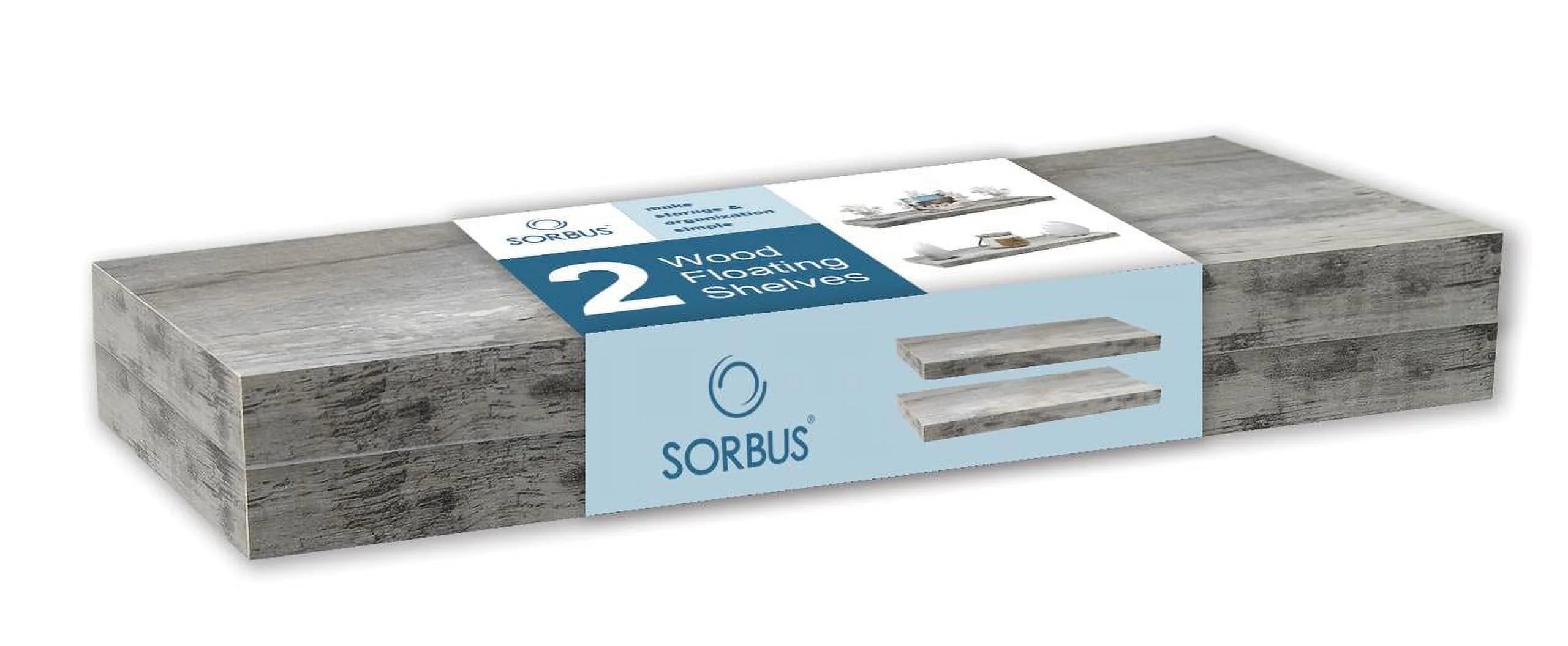 Floating Wall Shelf - Gray Wood F872982