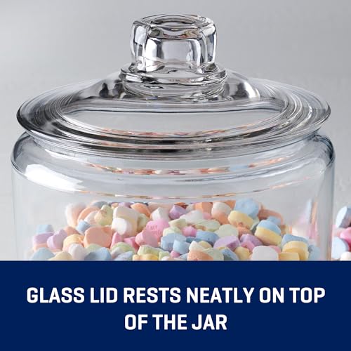 Glass Jar with Lid, Set of 2 K39208