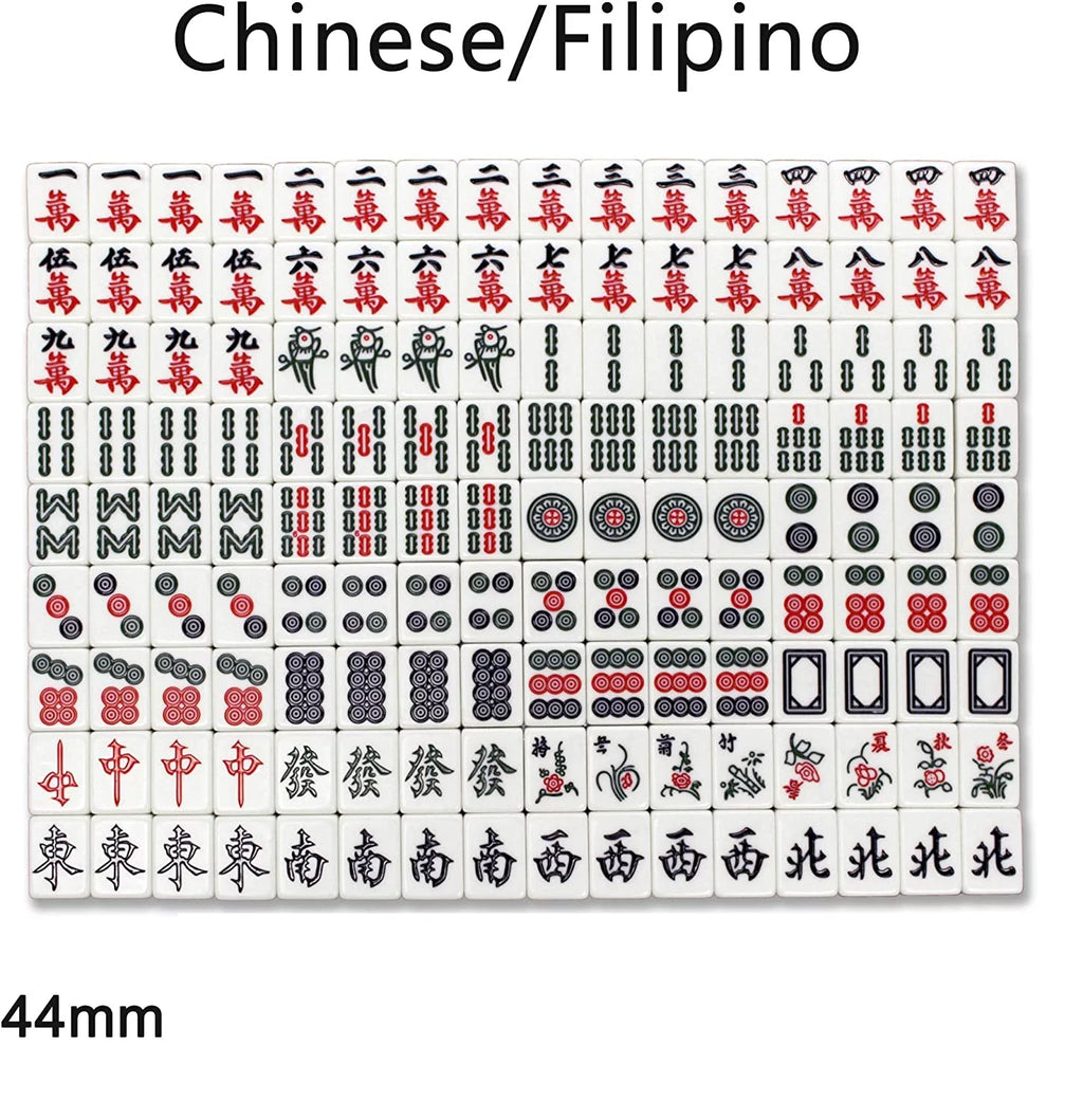Mahjong Table with Drawers, 2 Sets of Magnetic Tiles O1214